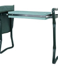 Foldable Garden Kneeler Bench Stool With Soft Cushion Seat Pad And Tool Pouch, Portable Kneeling Pad, steel frame view