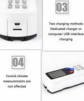 Rugged Metal Roughness Measuring Instrument Handheld Surfaces Roughness Tester With Thirteen Parameters 160 Micrometer Range And High Precision One Thousandth Micrometer For Accurate Roughness Detection, USB charging