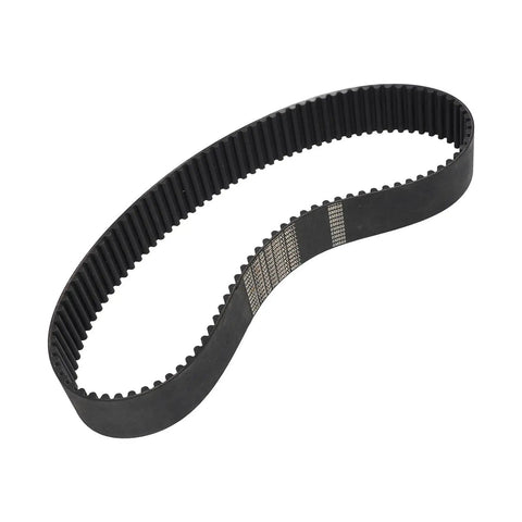 Beefed Up Rubber Drive Timing Belt 42mm Wide 8M 800 Series for mechanical power transmission, showing wear-resistant rubber material.