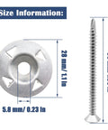 Rock Solid 200 Piece Foam Board Fasteners Kit features a galvanized washer 28mm and stainless steel screw 50mm for insulation setup.