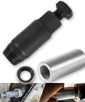 No Sweat Automatic Transmission Shifter Lever Seal Remover Installer Tool Kit For GM Turbo 350 400 700R4 4L60 showcasing black extraction tool and seal.