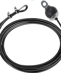 Built Tough Replacement Cable For Home Gym Rigs, Heavy Duty Steel Wire Rope With Smooth Nylon Cover, 118 Inch Adjustable cable with fittings.