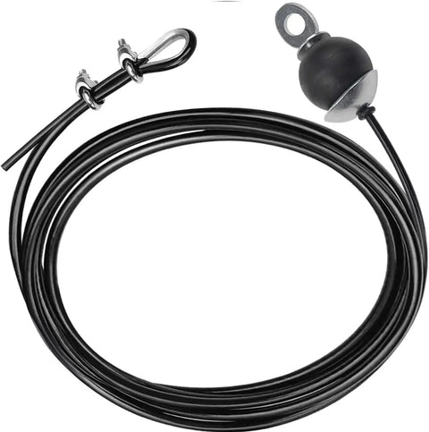 Built Tough Replacement Cable For Home Gym Rigs, Heavy Duty Steel Wire Rope With Smooth Nylon Cover, 118 Inch Adjustable cable with fittings.