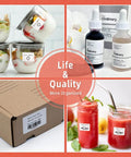 Heavy Duty Thermal Sticker Label Paper For M120 M110 M220 M250 M150 Label Makers with solid self-adhesive backing on jars and boxes.