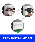 Toilet Seat Cover Dispenser Wall Mounted Brushed SUS 304 Stainless Steel With Two Easy Install Options demonstration image