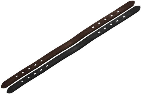 Double Stitched Leather Breakaway Halter Crown Replacement 21 Or 25 Inch 1 Inch Wide Universal Fit for Standard Leather or Nylon Halters