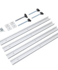Woodworking T Track And Slider Kit Pro Grade Aluminum Miter Track Jig With Four Sliders Four Screw Rods And Twelve Screws Scratch Proof Guide Rail
