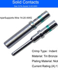 DT Connector Kit 706 Pcs For DT Series 2 3 4 6 8 12 Pin Connectors with solid nickel contacts in closeup view