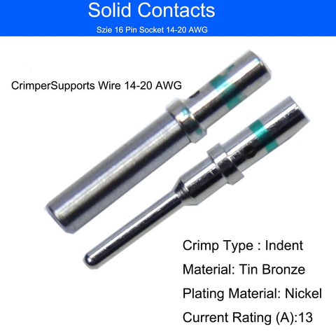 DT Connector Kit 706 Pcs For DT Series 2 3 4 6 8 12 Pin Connectors with solid nickel contacts in closeup view