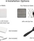 Installation options for Heavy Duty Pallet Racking Safe Working Load Metal Wall Sign 12 By 16 Inches Rust Proof.