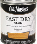 Quick Dry Golden Oak Wood Stain For Interior Cabinets Doors And Furniture With Rich Pigment That Levels Up Any Home Renovation Project Fast And Mess Free in a one quart can.