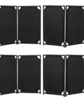 12 Panel Foldable Safety Barricade With High Visibility Caution Sign PVC Frame Portable Privacy Fence for crowd control