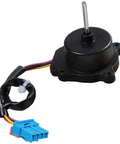 Condenser Refrigerator Fan Motor Replacement, DC12V 1A, Plug And Play, Workhorse Cooling Part, visible with wiring and connector.