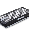 Active AirClean Filter SFAA50 For Miele Vacuum Cleaners With TimeStrip HEPA Filtration, black hexagonal design side view