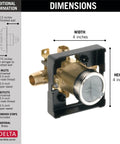 Universal Tub And Shower Valve Body For Easy Trim Upgrades MultiChoice Compatible With Most Tub Faucet Trim Kits Retrofit Ready