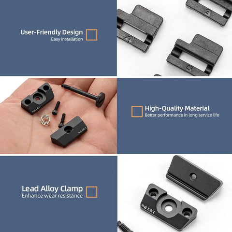 Clamp Jaw Kit For Streamlight TLR Sub 1913 Short Models Replacement Mount components including bolts and spring in hand