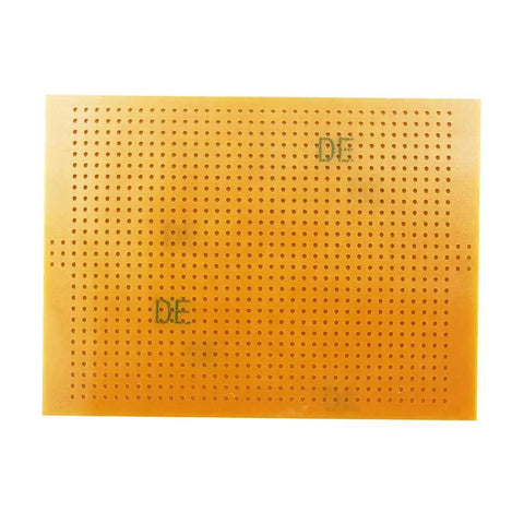 Single board from Ten Pack 73 By 100 Millimeter Copper Strip Board With 957 Holes Perfboard Kit For Soldering And DIY Electronics Projects
