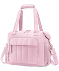 Crush The Summer Heat With This Snazzy Puffer Cooler Bag Stowing 35 Frosty Drinks Inside An Insulated Soft Travel Duffel Crafted For Pink Tailgates And Beach Days.