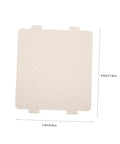 10 Pieces Microwave Waveguide Mica Sheets Heat Resistant Insulation Covers For Oven Cavity Walls, 4.6x3.9 inches, demonstrating size