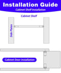 Installation guide for 20 Pcs Cabinet Door Repair Pins With Springs Loaded Latch Pins For Damper Replacement And Shelf Support