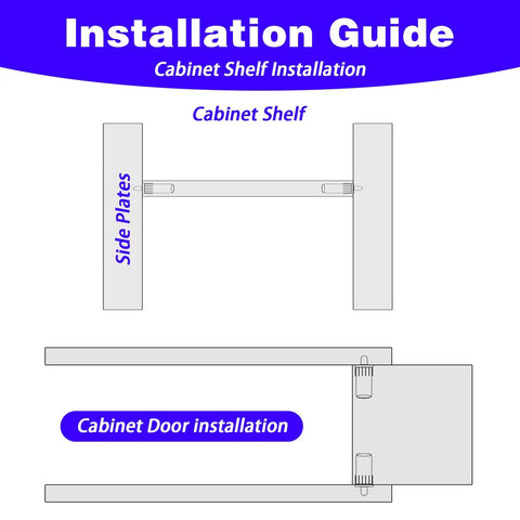 Installation guide for 20 Pcs Cabinet Door Repair Pins With Springs Loaded Latch Pins For Damper Replacement And Shelf Support