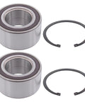 Front Wheel Bearing Pair Right Or Left For Ford C Max 2013 2018, Escape 2013 2019, Focus 2012 2018, Transit Connect 2014 2018, Lincoln MKC 2015 2019 Direct Fit Premium Replacement Hub Bearings Set, showing two metal bearings and retaining rings.