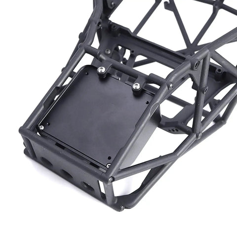 Beefy Aluminum Alloy Simulated Cell Receiver Box For 1/10 RC Crawler Cars, Realistic Fuel Tank Style Housing With Scale Valve And Antenna Hole