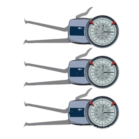 Rock Solid Digital Inside Outside Caliper Gauge With Pointer Dial For Blind Hole Measurement Rust Proof Finish displayed in a stacked view.