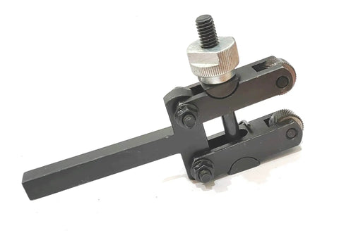 Spring Loaded Clamp Type Knurling Tool For Lathes, 3 To 25 mm Range, 16 mm Shank, with knob style for metal texturing.