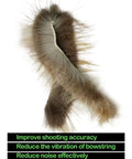 Beaver Balls Bow String Silencers 2 Pack for recurve and traditional bows to reduce vibration and noise with beaver hide dampeners.