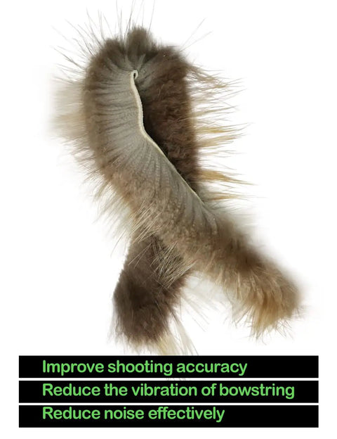 Beaver Balls Bow String Silencers 2 Pack for recurve and traditional bows to reduce vibration and noise with beaver hide dampeners.