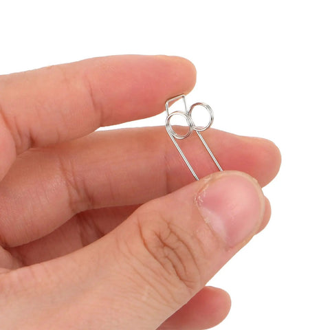 Solid 4pc Kettle Lid Torsion Spring Kit Made From Tough Stainless Steel For Easy DIY Repairs And Total Home Hacks To Fix Loose Lids Fast, close-up