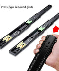 Dope Heavy Duty Push To Open Drawer Slides With 3 Fold Full Extension Steel Runners and telescopic ball bearing rails in hand