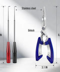 Grab And Go Fishing Pliers Set With Two Magnetic Hook Removers And Split Ring Pliers Non Slip Handles For Bass Trout Catfish