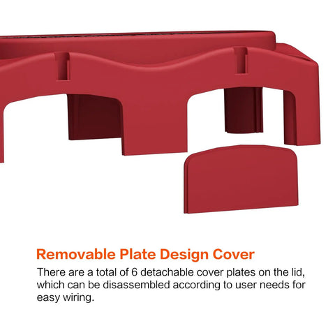 Removable cover plates for Badass Heavy Duty 450 Amp 12-48 Volt Busbar Box for easy wiring adjustments.