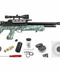 Beefy BullBoss QE Limited Edition.25 Cal PCP Air Rifle With Side Lever 1000 FPS 49 FPE includes scope, pellets, targets, accessories.