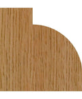 Wood edge finish created by One Half Inch Shank Roundover Bit With Three Quarter Inch Radius Two Inch Diameter One Inch Cutting Length.