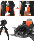Garden grafting tool kit with 2-in-1 pruning tool, orange knob, black handles and metal blades; two tools shown.
