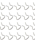 20 Piece Car Window Crank Retainer Clip Set for Most Vehicles, Universal Metal Window Handle Retainer Clips