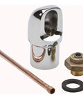 Built Tough Vandal Resistant Bubbler Kit For Water Coolers And Fountains Chrome Finish With Brass Rubber Copper Components Replacement Accessory