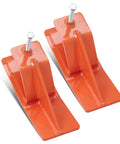 Beefy Heavy Duty Tractor Bucket Edge Protectors Set Of 2 For Snow Removal And Gravel Spreading, Steel Skid Guards For Most Loaders