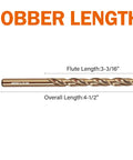 Five Sixteenth Inch Cobalt Drill Bit Set Thirteen Piece M35 High Speed Steel With 135 Degree Tip Heavy Duty Jobber Length Twist Drill Bits