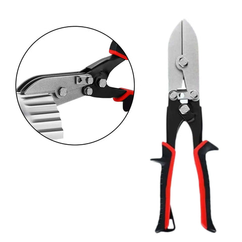 5 Blade Sheet Metal Crimper For Stove Pipe And HVAC Venting Hand Crimper Tool Built Tough, 26.5 Cm Long, 24 To 28 Gauge Metal