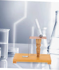 Pendulum Demo Kit For Physics Class Inertia And Newtonian Mechanics Teaching Tool with wooden base and metal pendulum.