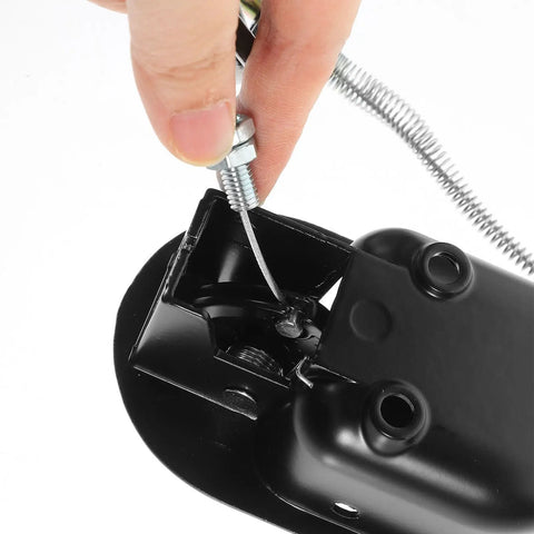 Straight Up Universal Recliner Release Cable Replacement With Heavy Duty Aluminum Spring Pull Handle for easy install.