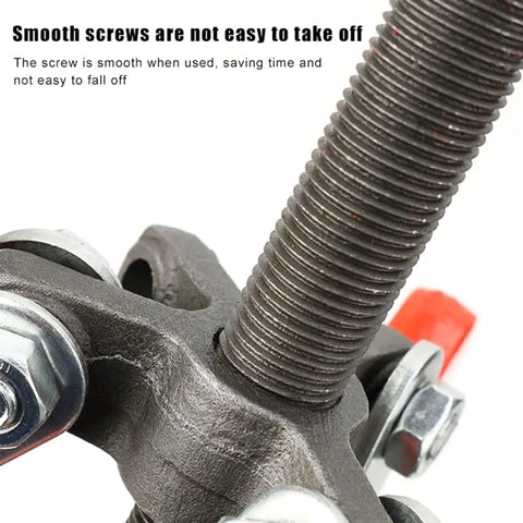 Close-up of the Beefy Heavy Duty Hydraulic Three Jaw Gear Puller Kit with smooth screw for bearings, pulleys, and flywheels.