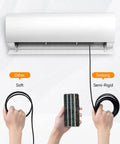 5.0MP USB Auto Focus Endoscope For Android, Windows, MacBook, HD Inspection Camera With Autofocus, Flexible Probe, USB OTG, Perfect For Pipes, Engines, Tight Corners, Plumbing, And DIY Diagnostics. Semi-rigid cable under wall AC unit