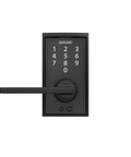 Touch Century Keyless Front Door Lock With Lever Handle Matte Black Finish Touchscreen Keypad Auto Lock Or Unlocked Modes