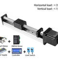 Single Axis Ball Screw Linear Stage Module Heavy Duty Plug And Play Electric Workbench Precision Lead Screw Motion Rig with Nema23 motor.