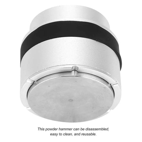 51mm Coffee Tamper Press Type Hammer Powder Distributor Leveler Tool For Espresso Machines, view of base showing durable construction